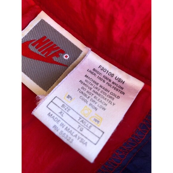 Vintage Nike Track Jacket Adult XL Mens Retro 90s Blue Windbreaker - Picture 8 of 11